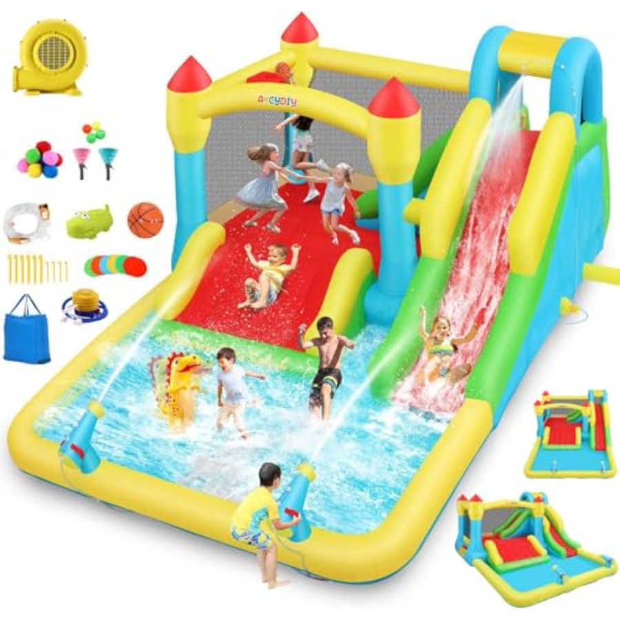 Kids Outdoor Water Slide - Castello gonfiabile acquatico da esterno/interno per