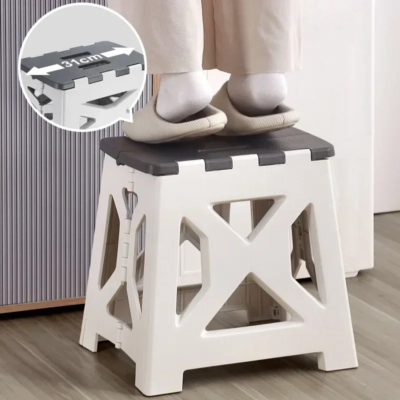 Kids Outdoor Bench - Sgabello pieghevole in plastica portatile Sgabello