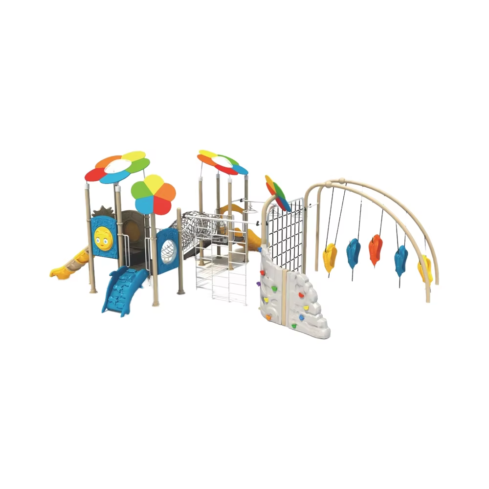 Kids Outdoor Jungle Gym With Slide - Set da gioco per parchi giochi
