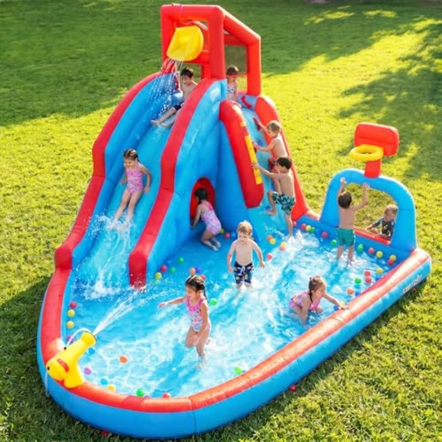 Kids Outdoor Water Slide - Scivolo acquatico gonfiabile da giardino per