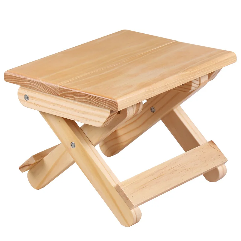 Kids Outdoor Bench - Sgabello pieghevole in legno di pino