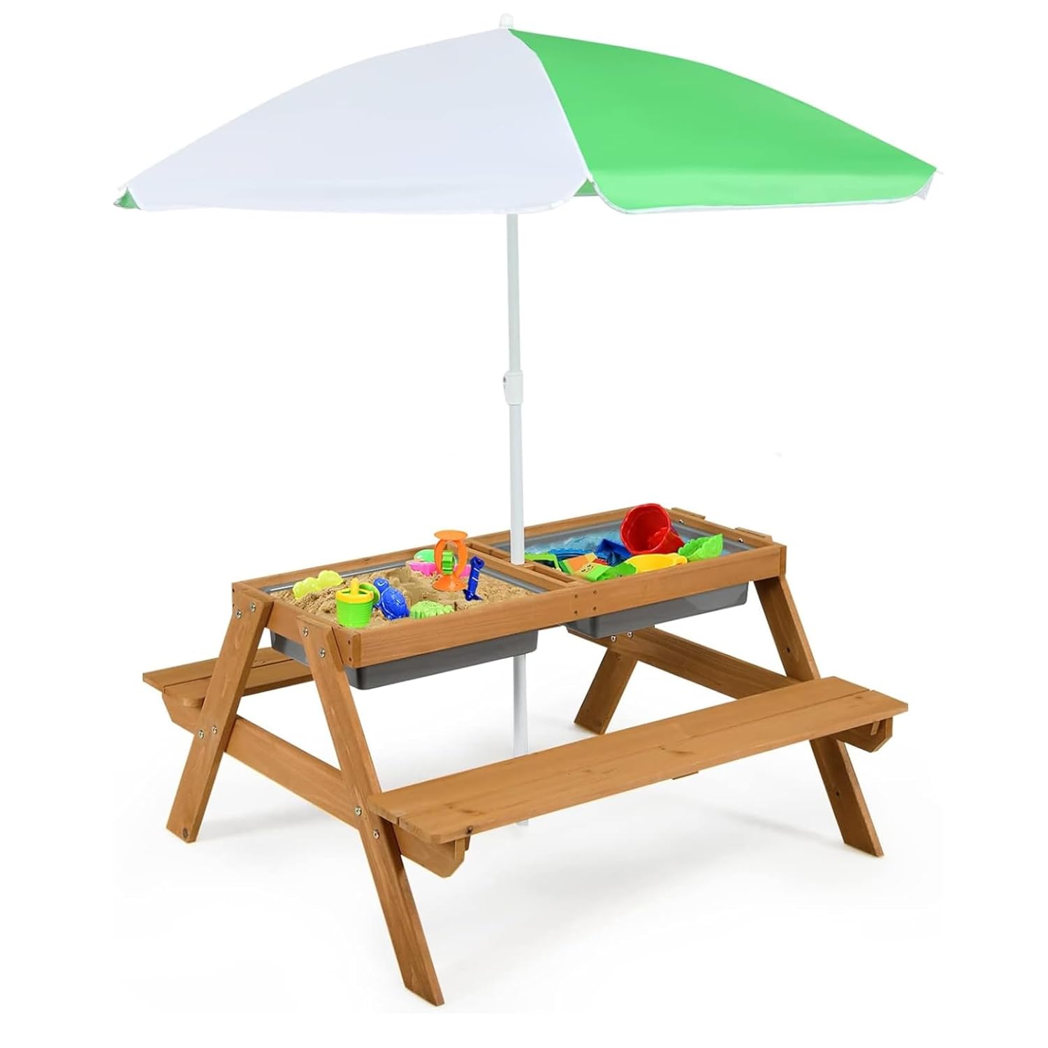 Kids Outdoor Umbrella For Table - Tavolo da Picnic 4 in 1
