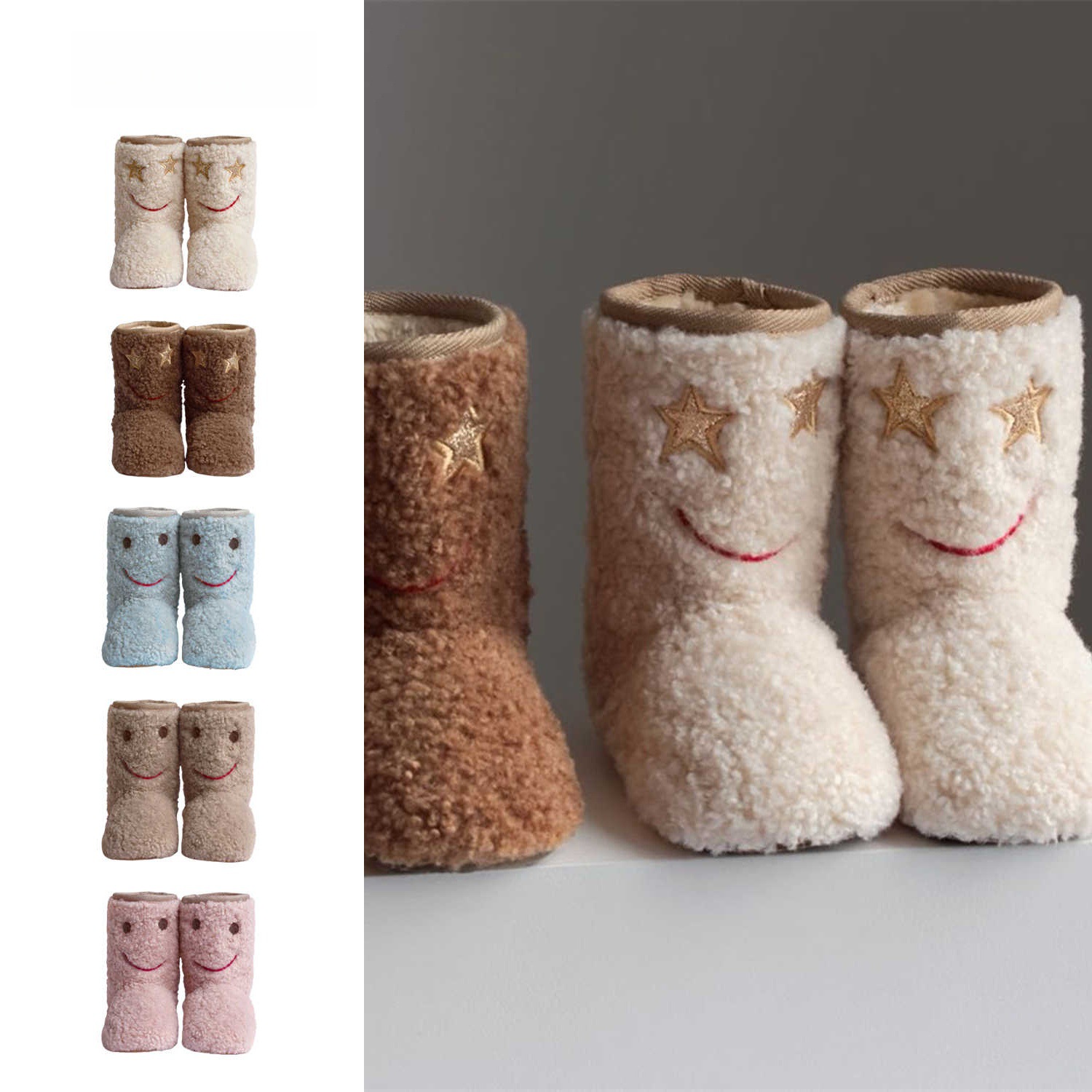 Kids Outdoor Boots - Scarpe per Bambine Stile Coreano, Stivali