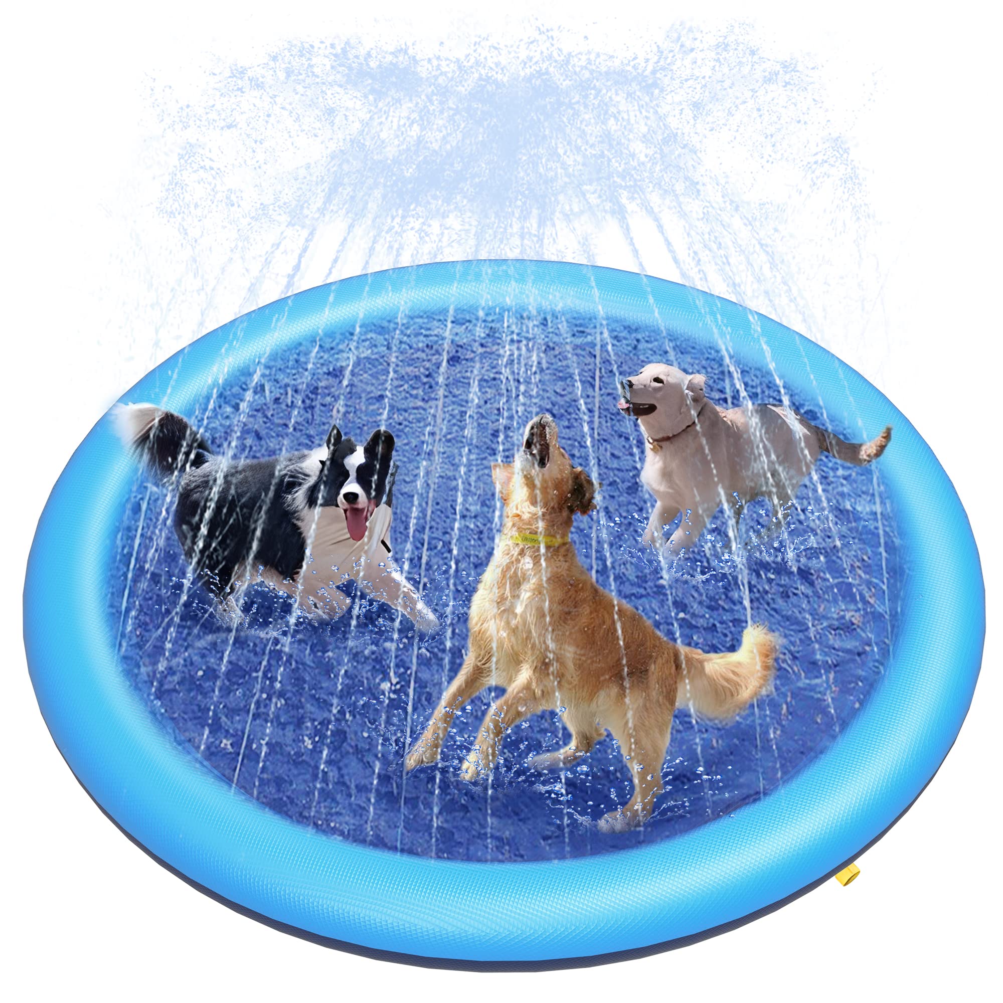 Slip Slide Water Mat - Tappetino Spruzzatore per Cani, Giocattolo Piscina