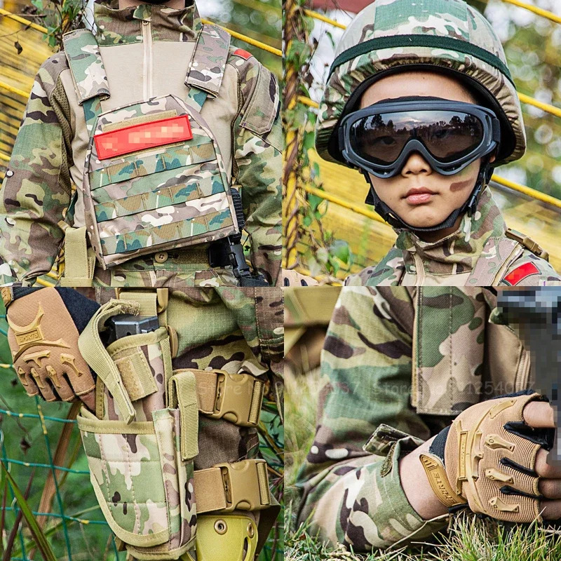 Kids Outdoor Youtube - Tuta mimetica tattica per bambini Uniforme