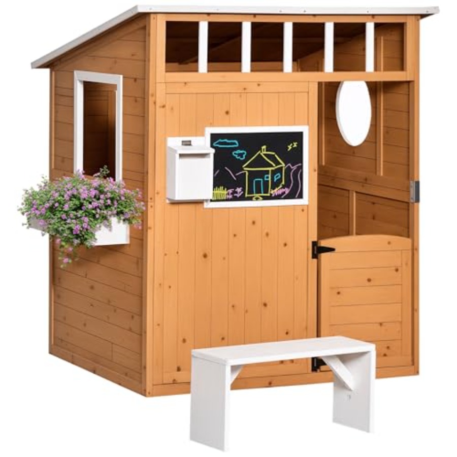Kids Outdoor Bench - Casetta da gioco in legno per