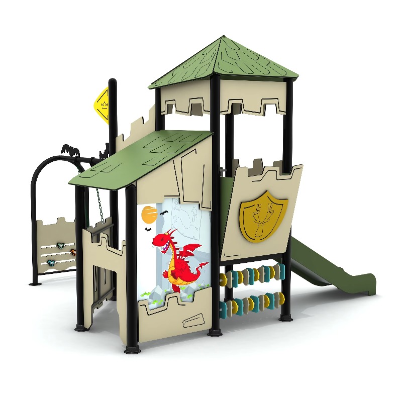Kids Outdoor Wooden Playset - Set da gioco per esterni in