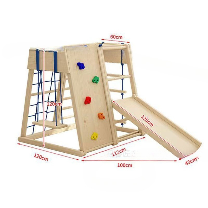 Kids Outdoor Wooden Climbing Frame - Struttura da Arrampicata in Legno con
