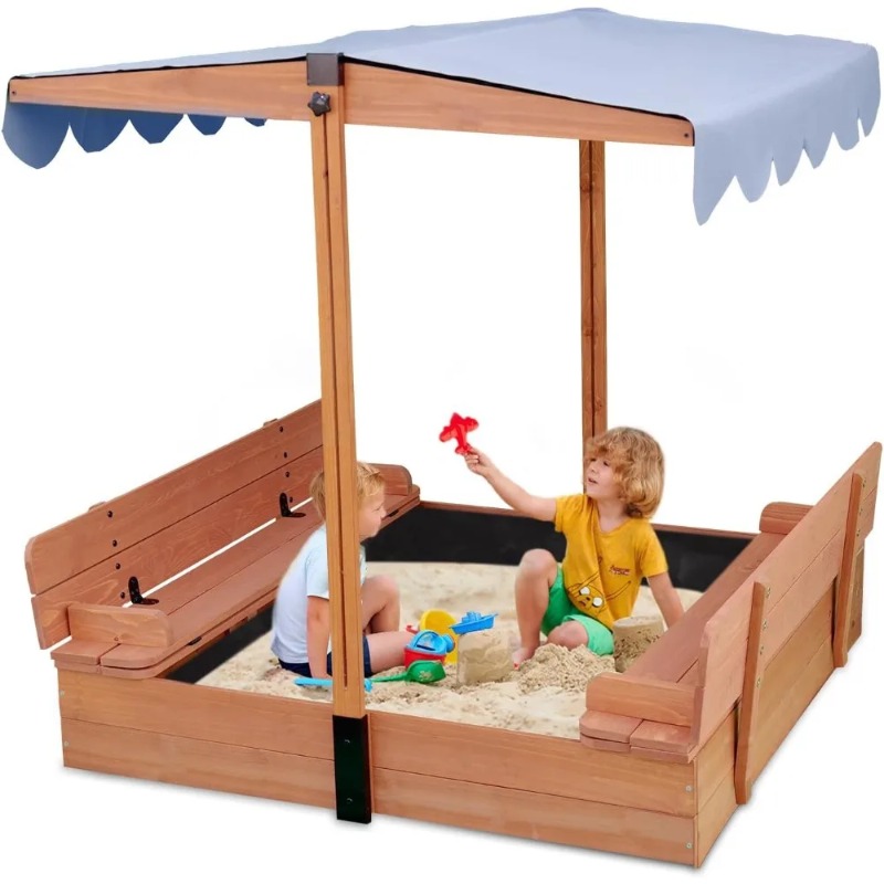 Kids Outdoor Bench - Sabbiera per Bambini in Legno con