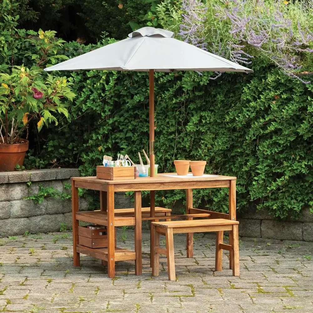 Kids Outdoor Umbrella For Table - Set da Esterno per Bambini con