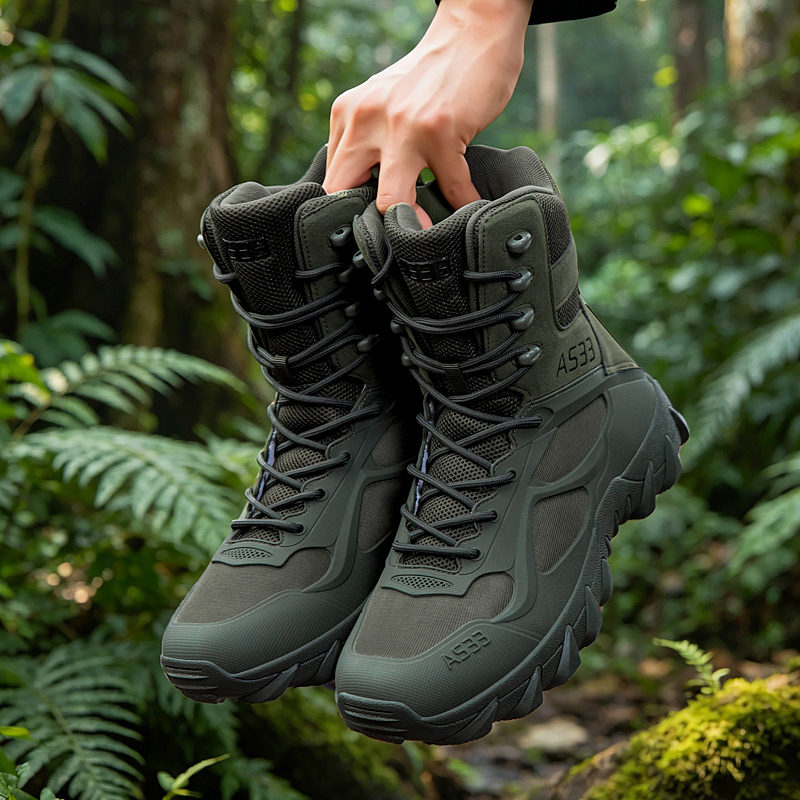 Kids Outdoor Boots - Stivali Tattici da Uomo, Casual, Ultraleggeri,