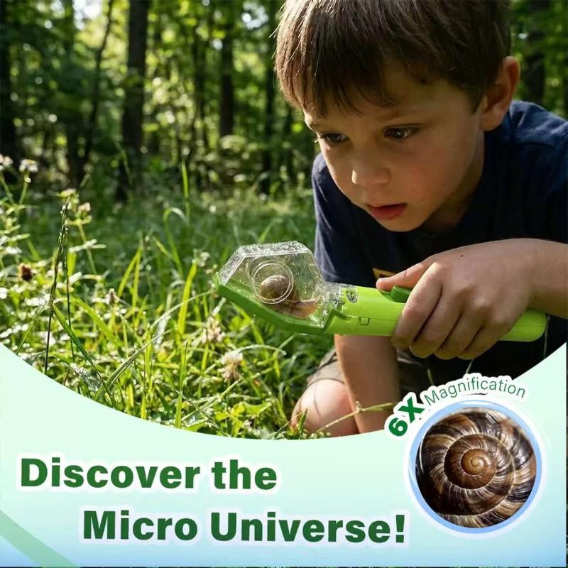 Kids Outdoor Education - Lente d'ingrandimento per bambini, cattura insetti,