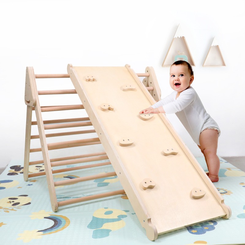 Kids Outdoor Jungle Gym With Slide - Parco Giochi per Bambini in Legno
