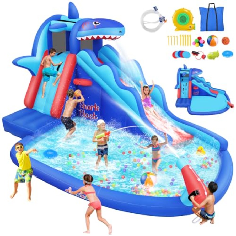 Kids Outdoor House - Scivolo acquatico gonfiabile da esterno/interno per