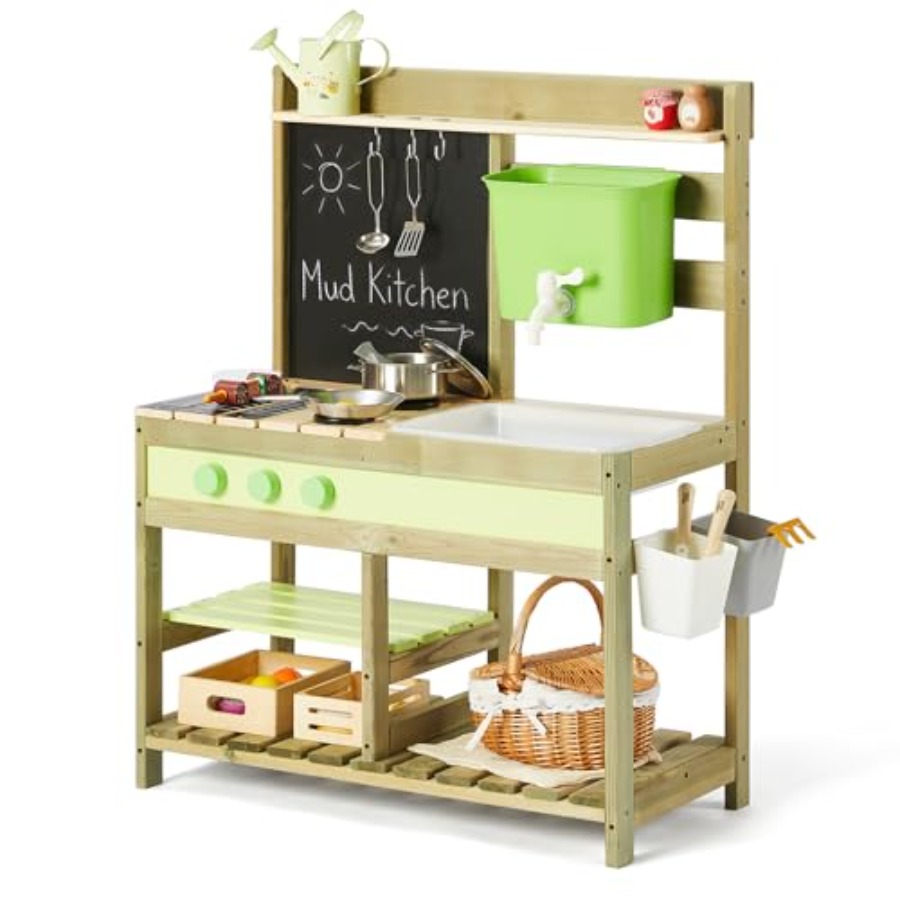 Kids Outdoor Mud Kitchen - Cucina da giardino per bambini: set