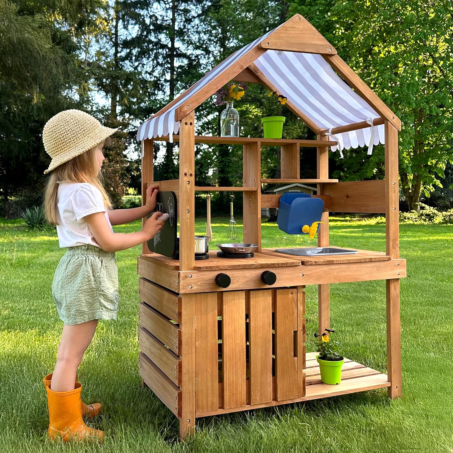 Kids Outdoor Wooden Playset - # Cucina da Giardino per Bambini