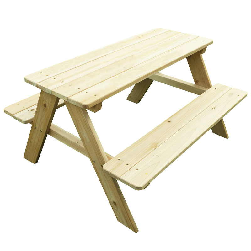 Kids Outdoor Bench - Tavolo da Picnic in Legno per