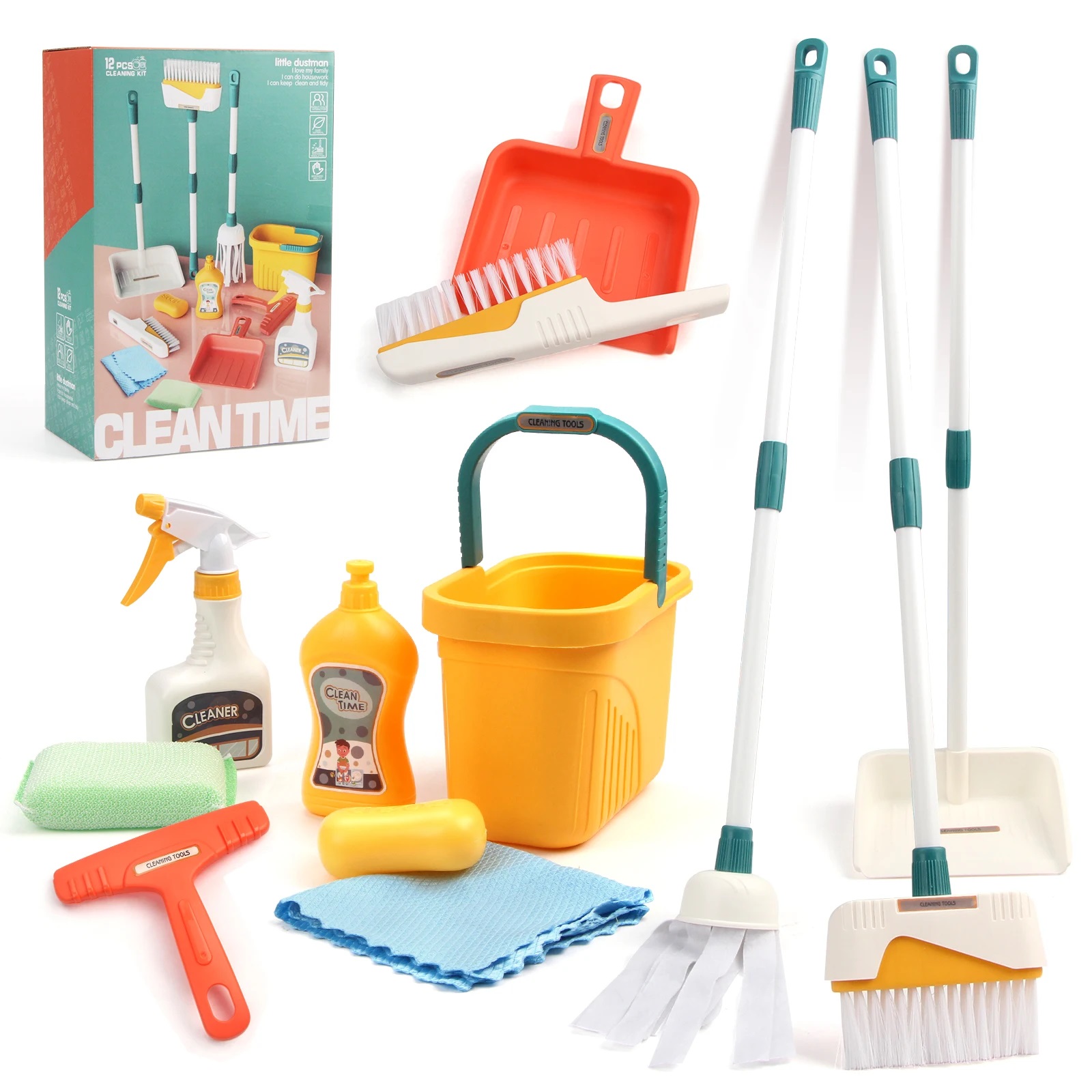 Kids Outdoor Broom - 12 pz/set Set di Pulizia per