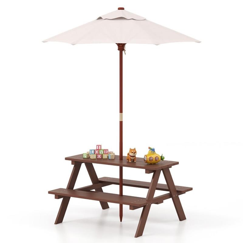Kids Outdoor Umbrella For Table - Set da Picnic per Bambini con