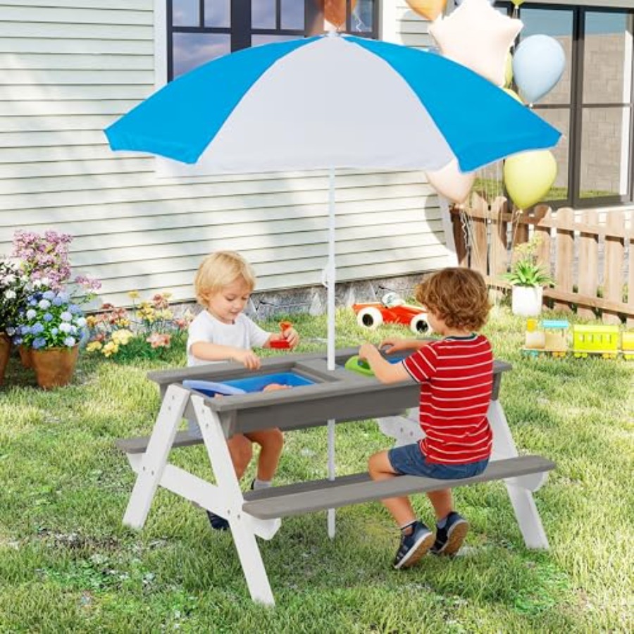 Kids Outdoor Umbrella For Table - Tavolo da picnic per bambini da