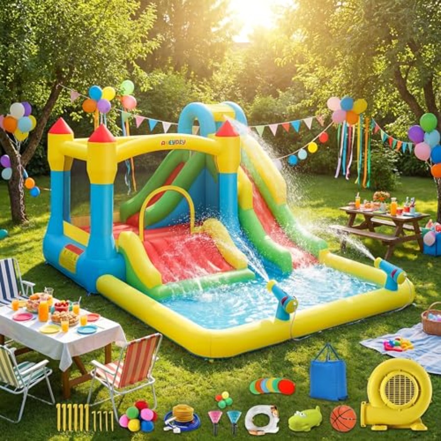Castello gonfiabile acquatico  - Kids Outdoor Water Slide recensione e prezzo