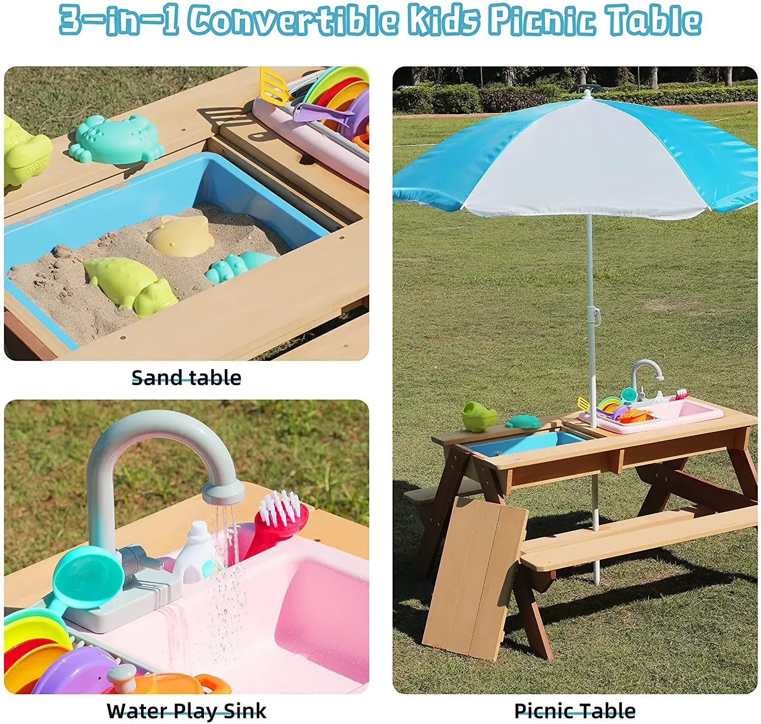 # Tavolo da picnic per bambini - Kids Outdoor Wooden Playset recensione e prezzo