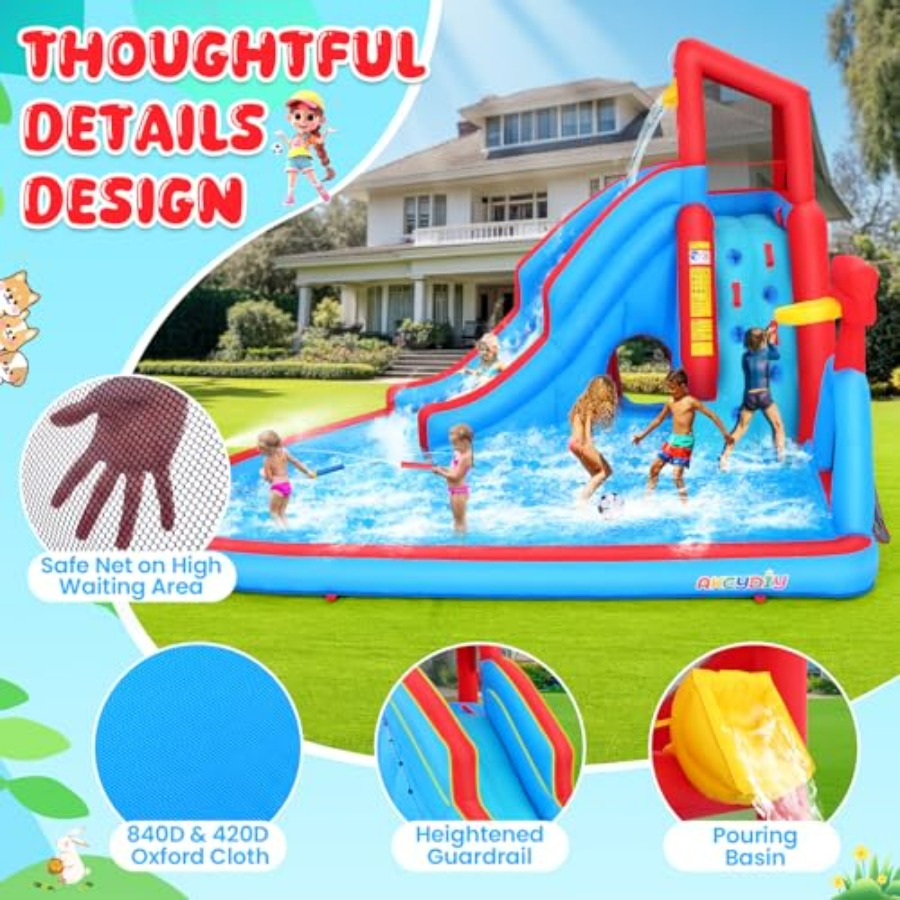 Scivolo acquatico gonfiabile d - Kids Outdoor Water Slide recensione e prezzo