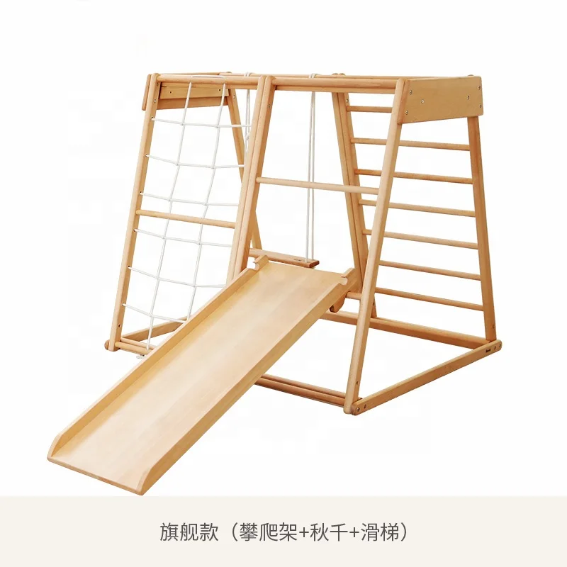 Scala di Corda per Bambini, Gi - Kids Outdoor Wooden Climbing Frame recensione e prezzo