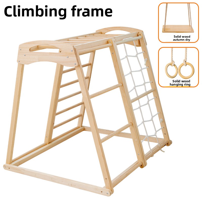 Jungle Gym Kids Outdoor Scivol - Kids Outdoor Wooden Climbing Frame recensione e prezzo