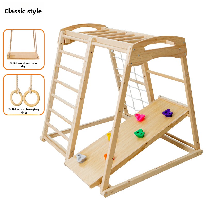 Jungle Gym Kids Outdoor Scivol - Kids Outdoor Wooden Climbing Frame recensione e prezzo