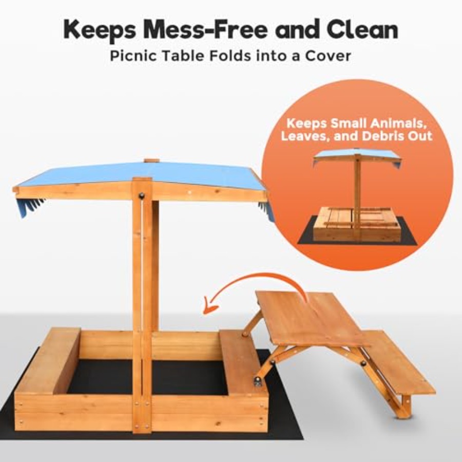 Sabbiera in legno per bambini  - Kids Outdoor Bench recensione e prezzo