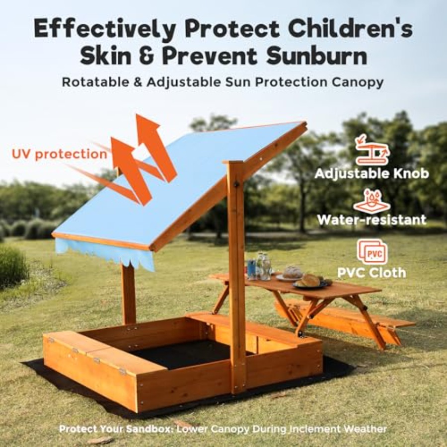 Sabbiera in legno per bambini  - Kids Outdoor Bench recensione e prezzo