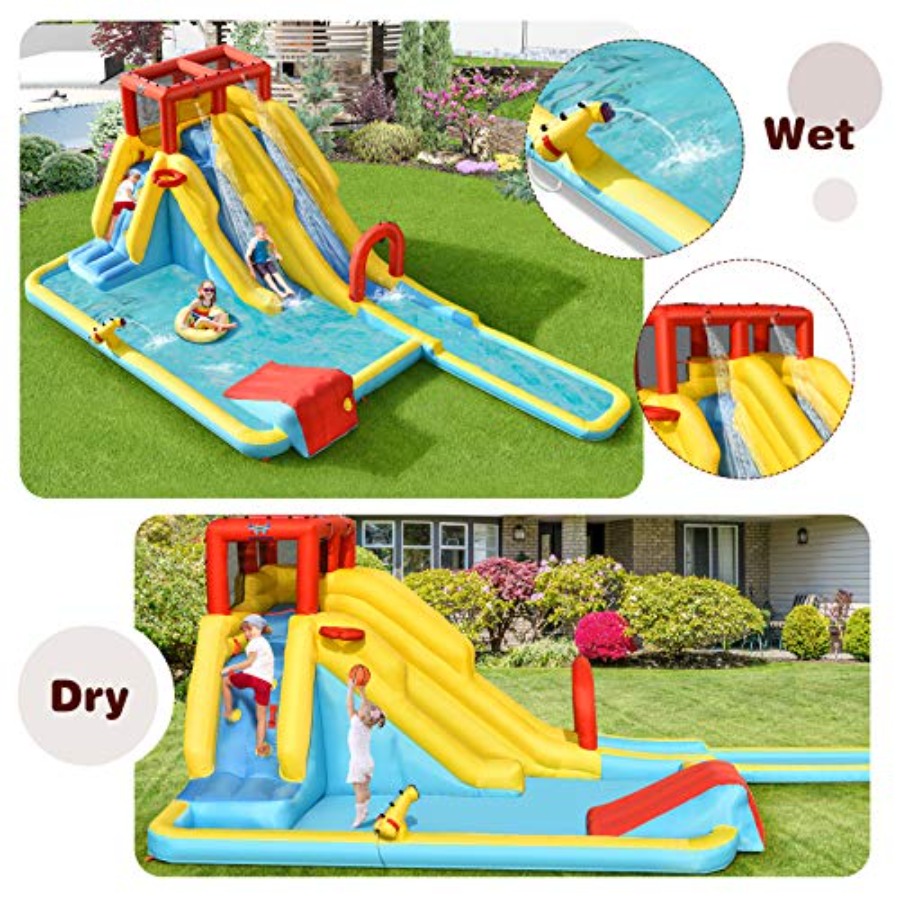 Scivolo acquatico gonfiabile d - Kids Outdoor Water Slide recensione e prezzo
