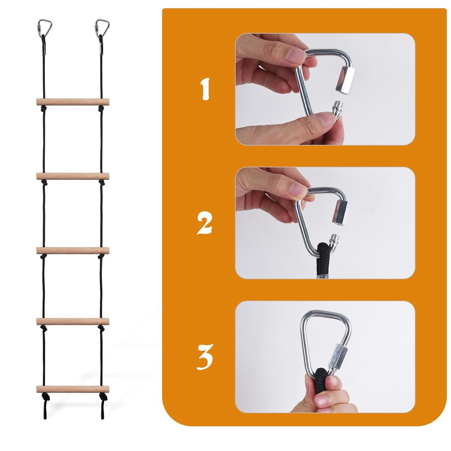 Scala di Corda per Arrampicata - Kids Outdoor Wooden Playset recensione e prezzo