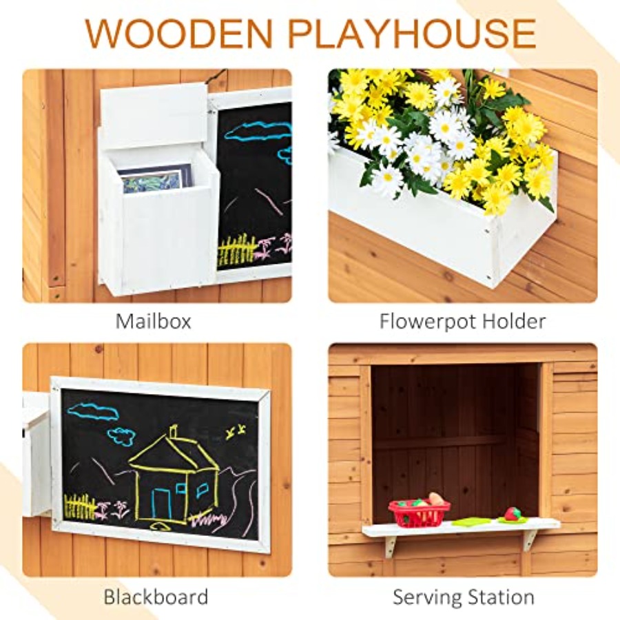 Casetta da gioco in legno per  - Kids Outdoor Bench recensione e prezzo