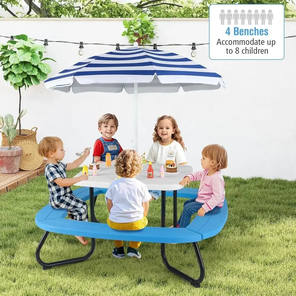 Tavolo da Picnic per 8 Bambini - Kids Outdoor Umbrella For Table recensione e prezzo
