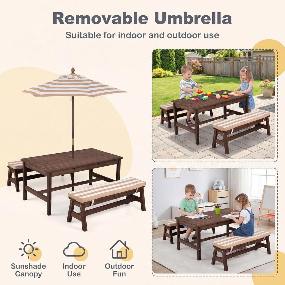 Tavolo da picnic per bambini,  - Kids Outdoor Umbrella For Table recensione e prezzo