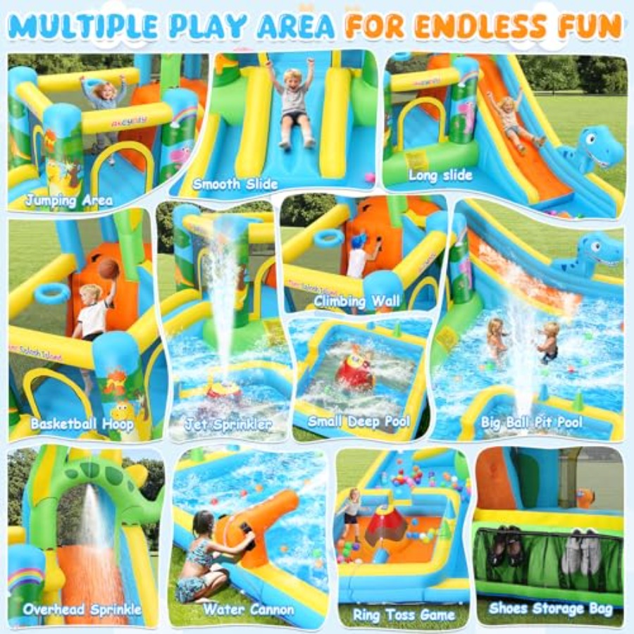 Scivolo acquatico gonfiabile d - Kids Outdoor Water Slide recensione e prezzo