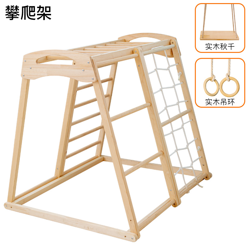 Struttura da Arrampicata per B - Kids Outdoor Wooden Climbing Frame recensione e prezzo