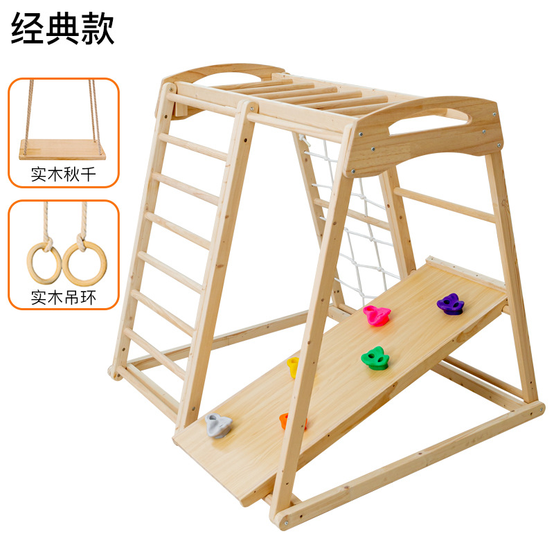 Struttura da Arrampicata per B - Kids Outdoor Wooden Climbing Frame recensione e prezzo