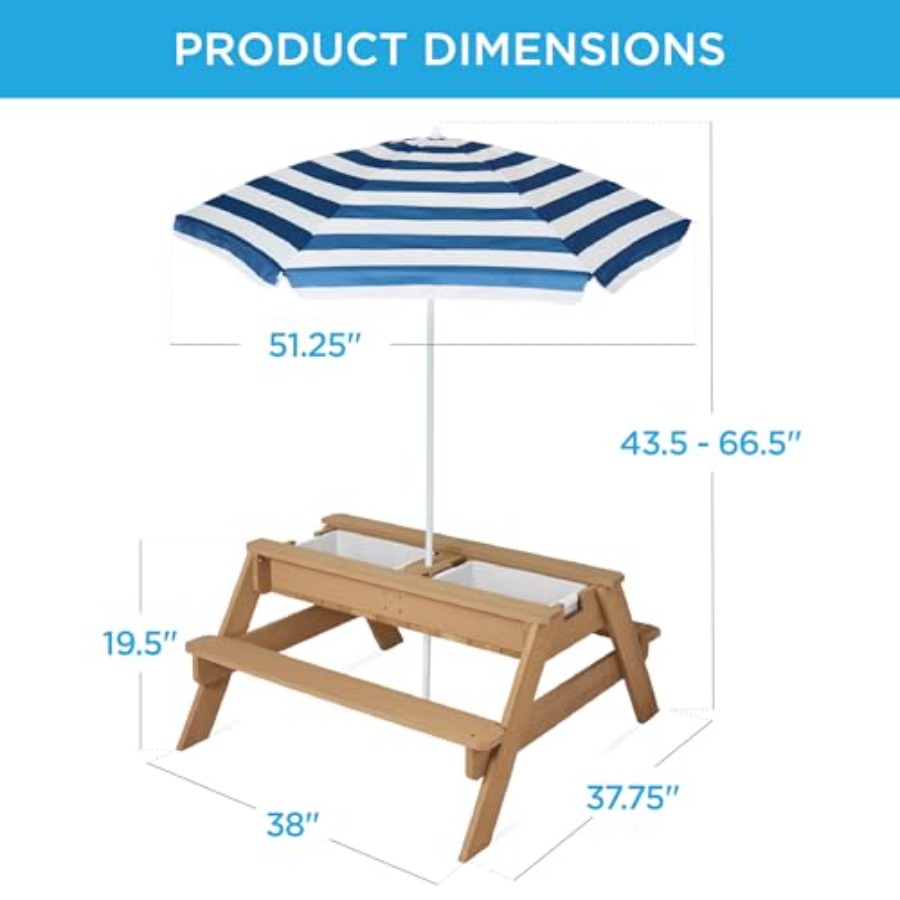 Tavolo da picnic per bambini d - Kids Outdoor Umbrella For Table recensione e prezzo