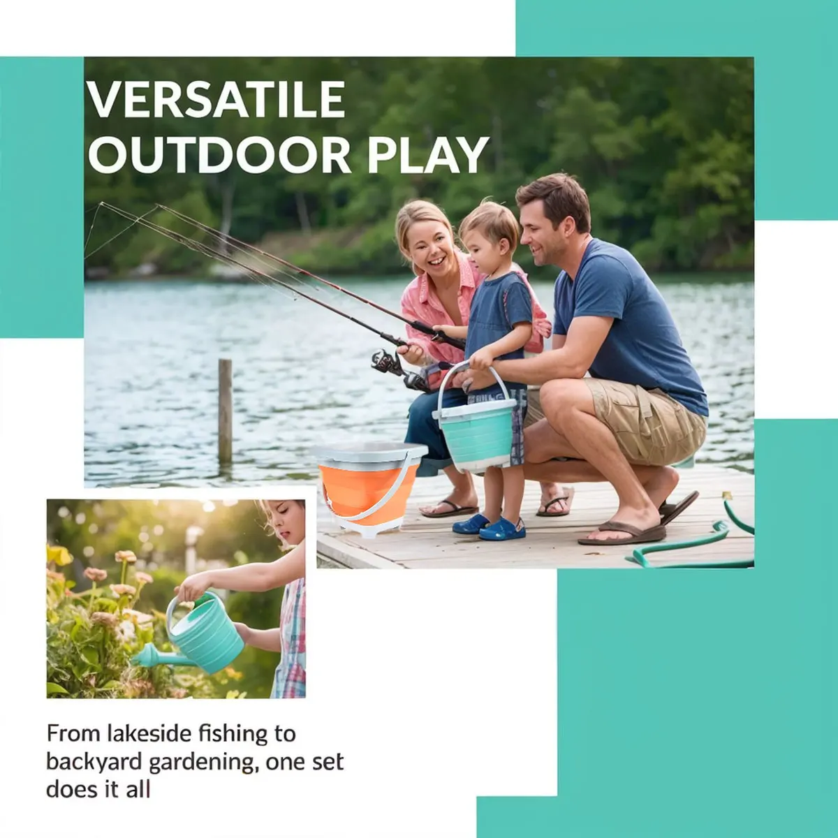 Diverso Secchiello Pieghevole  - Kids Outdoor Mud Kitchen recensione e prezzo