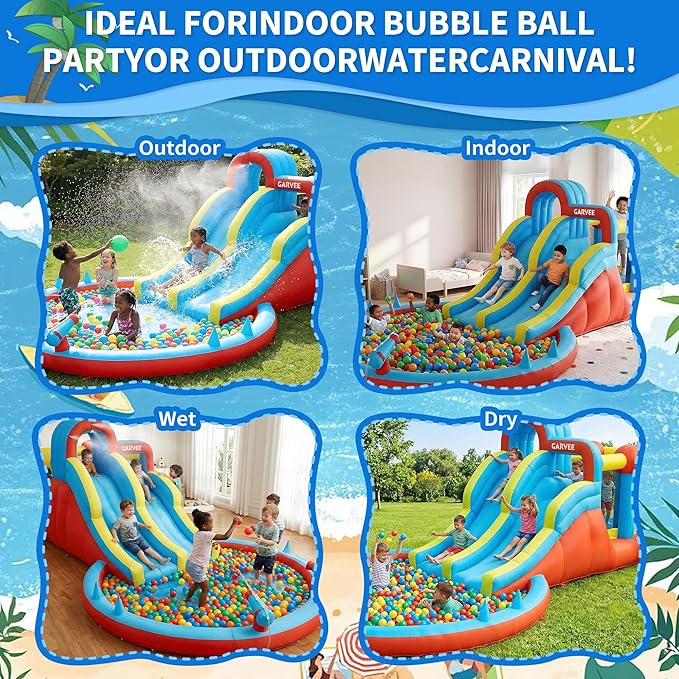 Parco acquatico gonfiabile 8-i - Kids Outdoor Water Slide recensione e prezzo