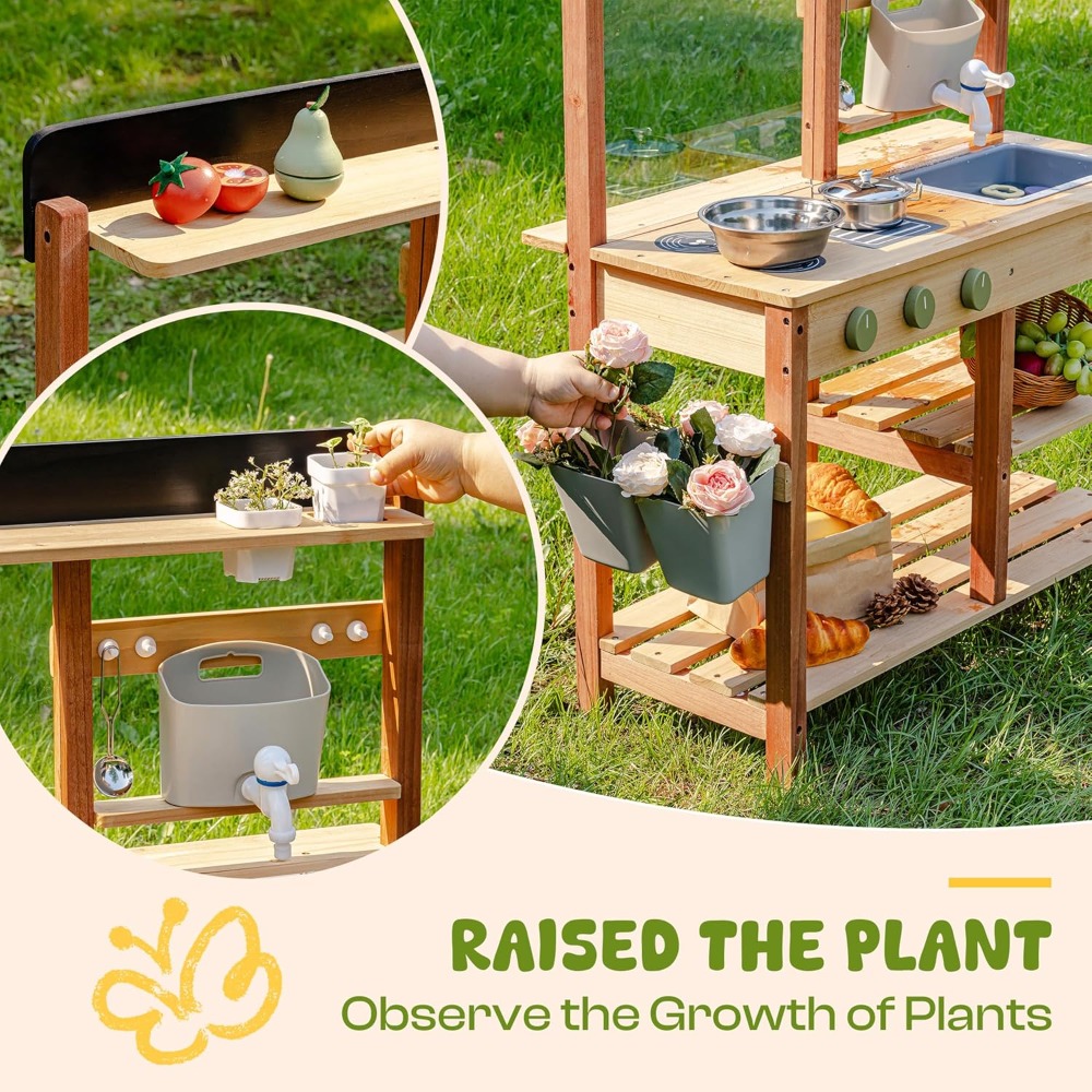 Cucina in Legno per Bambini co - Kids Outdoor Wooden Playset recensione e prezzo