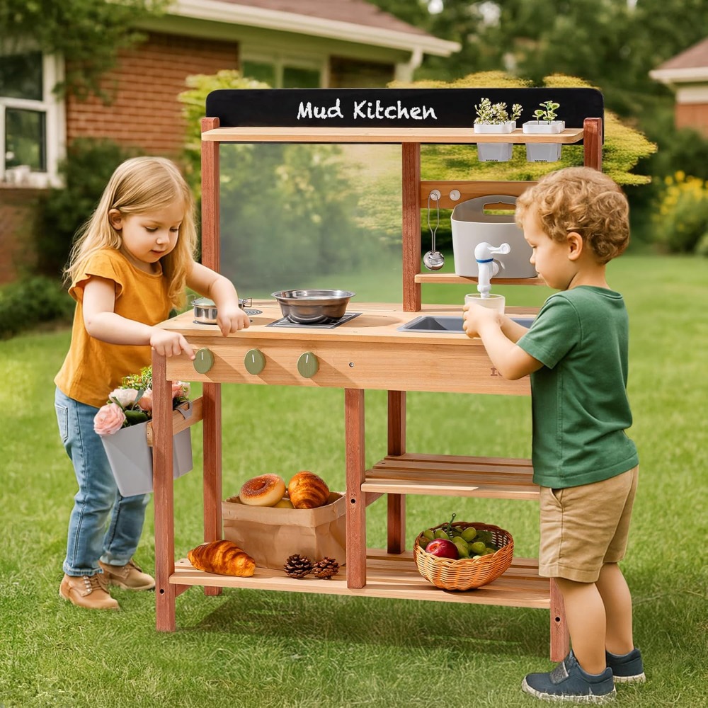 Cucina in Legno per Bambini co - Kids Outdoor Wooden Playset recensione e prezzo