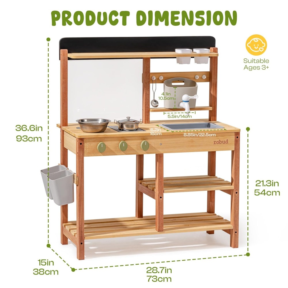 Cucina in Legno per Bambini co - Kids Outdoor Wooden Playset recensione e prezzo