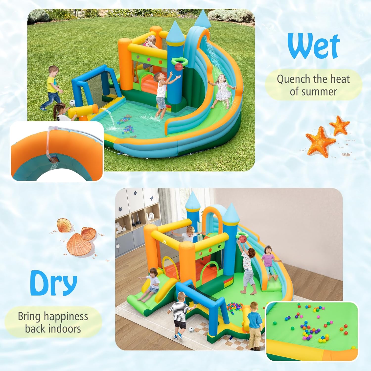 Scivolo Acquatico Gonfiabile 9 - Kids Outdoor Water Slide recensione e prezzo