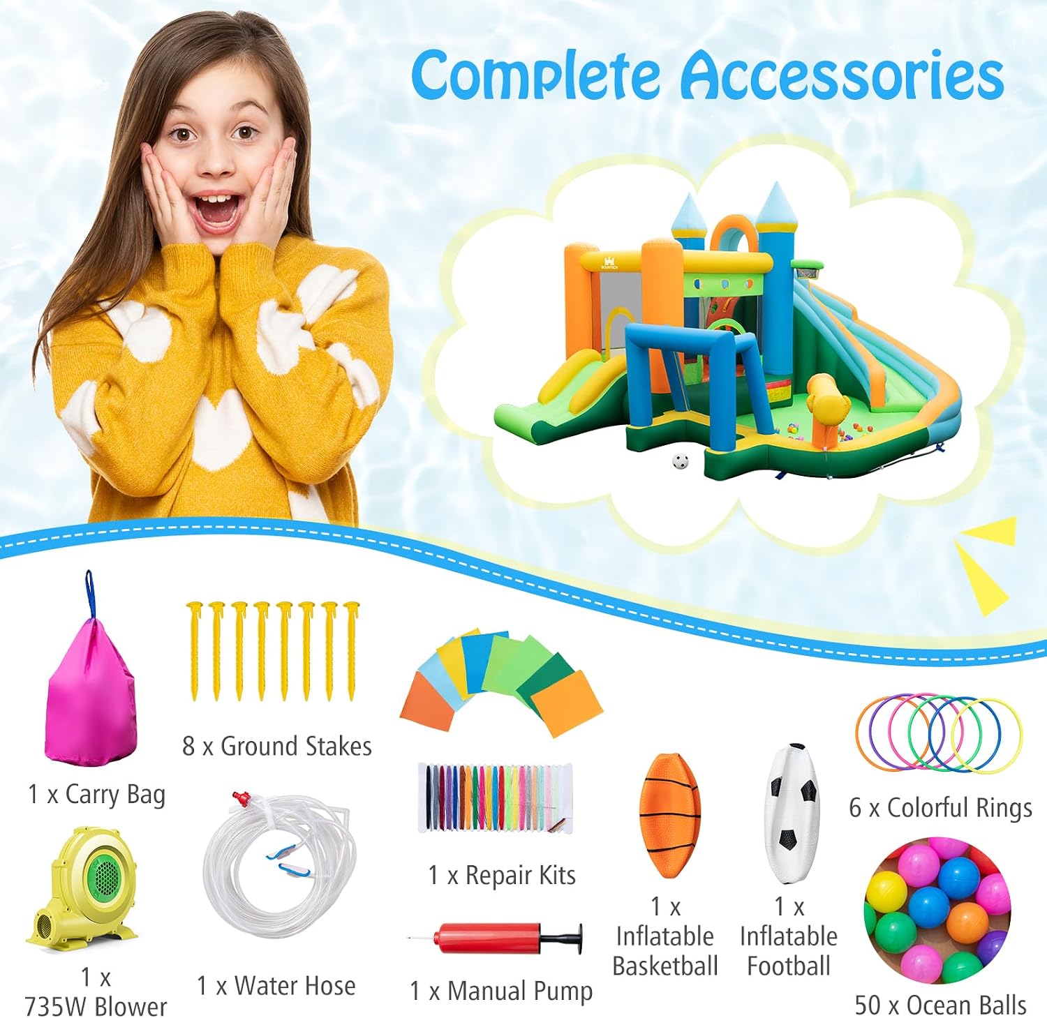 Scivolo Acquatico Gonfiabile 9 - Kids Outdoor Water Slide recensione e prezzo