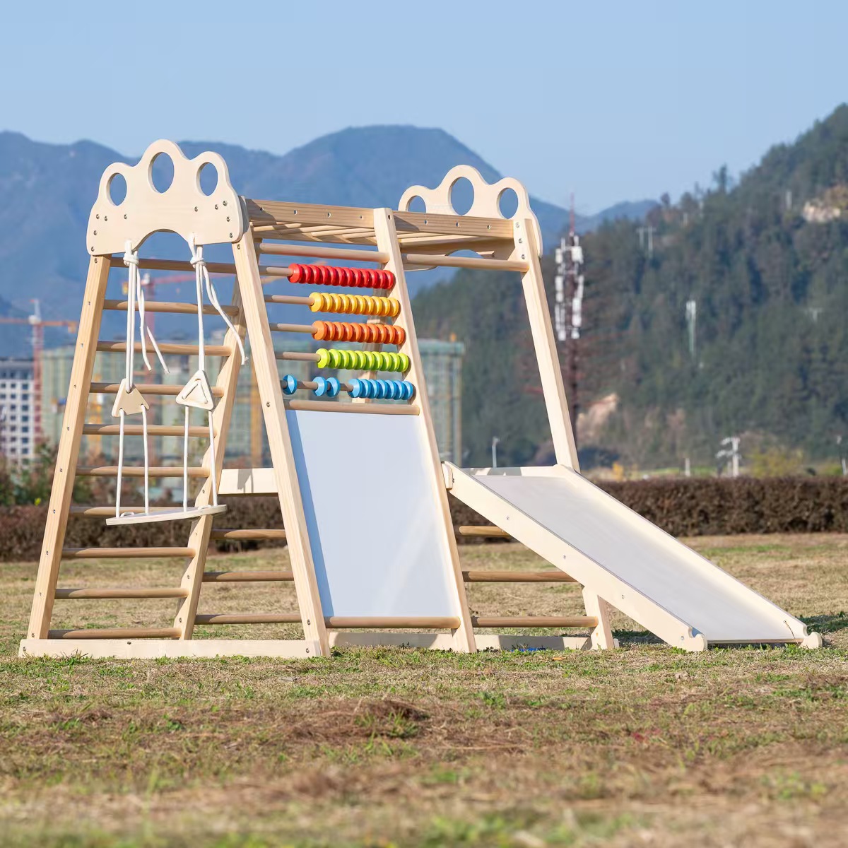 Grande Struttura per Arrampica - Kids Outdoor Wooden Playset recensione e prezzo