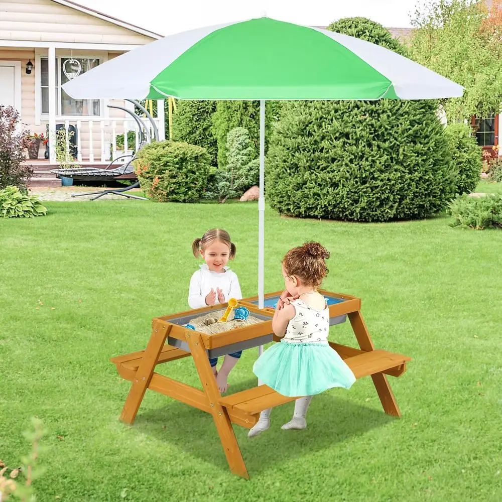Tavolo da Picnic 3-in-1 Regola - Kids Outdoor Umbrella For Table recensione e prezzo
